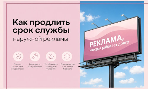 Как продлить срок службы наружной рекламы в  Похвистневе