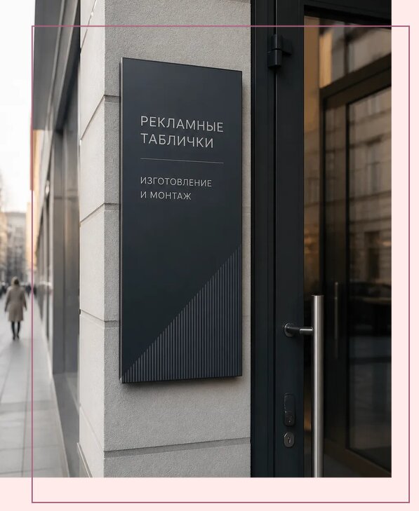 Рекламные таблички в Похвистневе по цене от 4613 р. | Аванза-Пхв