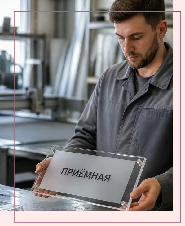 Таблички из оргстекла на заказ в Похвистневе от 3998 р. | Аванза-Пхв